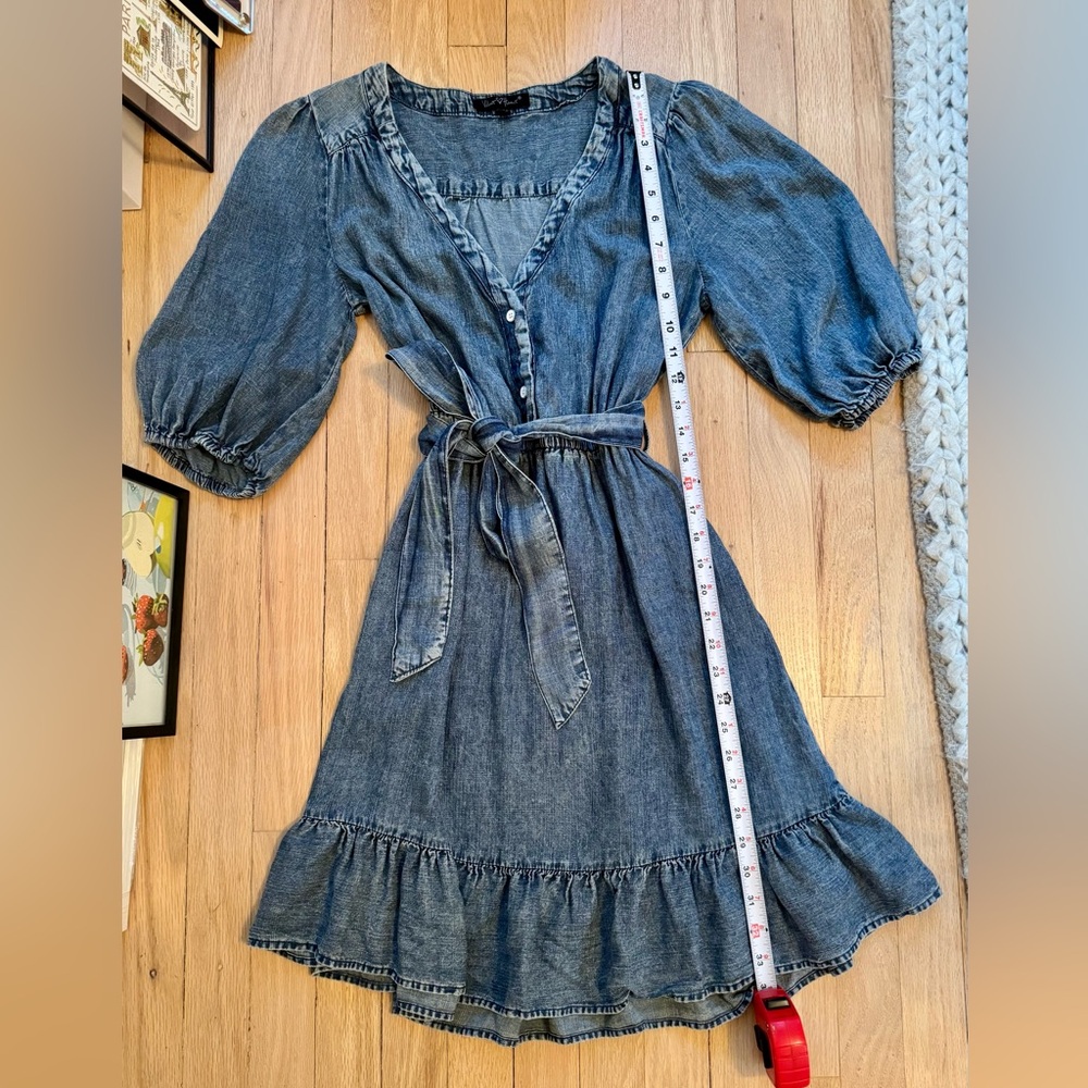 Velvet Heart Blue Denim Midi Dress